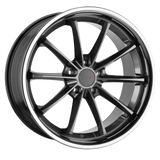 TSW 18X9.5 et40 / 5X112 / cb66.56 TSW Cast Sweep 18" 5x112 Gloss Gunmetal W/ Stainless Lip 1895SWP405112G66