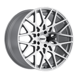 TSW 18X9.5 et35 / 5X112 / cb72.1 TSW Cast Vale 18" 5x112 Silver W/ Mirror Cut Face 1895VLE355112S72