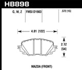 Hawk Hawk 15-17 Ford Mustang GT DTC-60 Race Front Brake Pads HB802G.661
