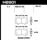 Hawk Hawk 11-13 Infiniti QX56 / 14-17 Infiniti QX80 Super Duty Street Rear Brake Pads HB902P.587