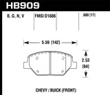 Hawk Hawk 16-18 Chevrolet Camaro HPS 5.0 Front Brake Pads HB909B.660