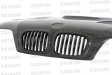 Seibon Seibon  BMW (E46) M3 GTR Style Carbon Fiber Hood HD0105BMWE46M3-GTR