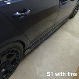 CJM Industries S1 Skirts- (20mm) / No / Yes - Add Fins CJM Industries Side Skirts - VW / Mk7 / Mk7.5 / GTI 2022126-7GS-F