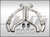 JHM - Exhaust - 3" Performance Downpipe and Midpipe w/ X - Pipe & High Flow Cat Combo (JHM) for D4 A8 - S8 4.0T | JHM-40TDPXPwHFC-D4