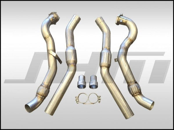 JHM - Exhaust - 3" Performance Downpipe and Midpipe Combo w/ Downstream HFC (JHM) for D4 A8 - S8 4.0T | JHM-40TDPHFC-D4