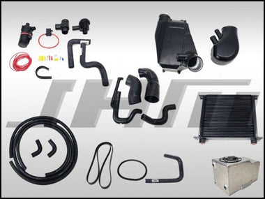 JHM - Supercharger Upgrade Kit for B6 - B7 S4 and C5 allroad 40v, Stage 1+ Upgrade with complete air to water intercooler - requires battery relocation kit | JHM-B6B7S4SC1+