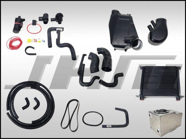 JHM - Supercharger Upgrade Kit for B6 - B7 S4 and C5 allroad 40v, Stage 1+ Upgrade with complete air to water intercooler - requires battery relocation kit | JHM-B6B7S4SC1+