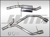 JHM - Exhaust - JHM - PARTIAL -  3" Catback for Audi B8 A4 - A5 2.0T (Dual Exit) | JHM-B820TPCBDE