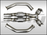 JHM - Exhaust - High - Flow Cat Downpipes with X - Pipe and Integrated Baffle System (JHM) for the B8 S4 - S5 Q5 - SQ5 C7 A6 - A7 3.0T 4.2L w/ 2.5" CB Connection | JHM-B8DPXHFCIBS25
