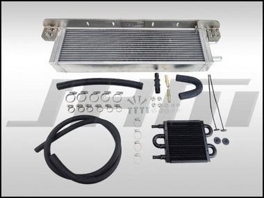 JHM - Auxiliary Heat Exchanger Kit (SILVER CORE) w PS Cooler - Bolt - On Performance Dual - Pass (JHM) for C6 A6 3.0T | JHM-PMPHXC6A630T-SILVER