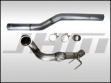 JHM - Exhaust - JHM 3" Downpipe with HFC for 1.8T - 2.0T TFSI Gen 3 MQB AWD MK7 - 8V | JHM-MQBDPAWDHFC