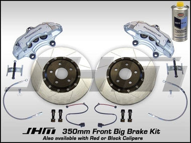 JHM - Front BBK (Big Brake Kit) JHM 350mm Cayenne (Brembo 6 - piston) C5 - A6 - S6 4.2L w SILVER Calipers | JHM-BBK-1025x350x32-SILVER