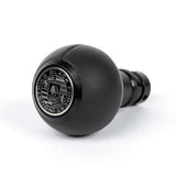 BFI GS2 Heavy Weight Shift Knob - Black Nappa Leather - Black Anodized (MINI Fitment) | GS2SHMINI