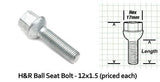 H&R 28mm H&R Lug Bolt | Ball Seat 12x1.5 1252803