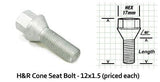 H&R 24mm H&R Lug Bolt | Cone Seat 12x1.5 1252401
