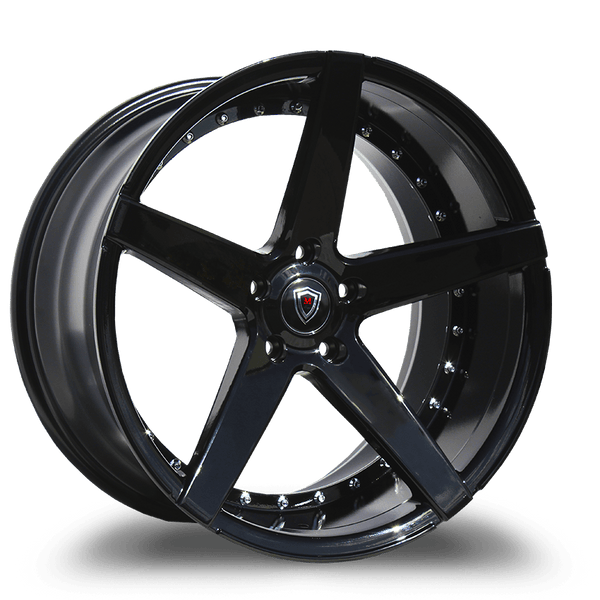 Marquee Wheels 22x9.0 et33 / 5x114.3 / cb73.1 Marquee Wheels M3226 22" 5x114.3 Black - Gloss Black 3226229511433GB