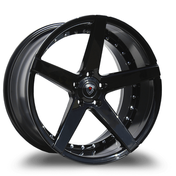 Marquee Wheels 22x9.0 et15 / 5x115 / cb73.1 Marquee Wheels M3226 22" 5x115 Black- Gloss Black 3226229511515GB