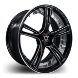 Marquee Wheels 20x9.0 et35 / 5x112 / cb66.6 Marquee Wheels M3247 20" 5x112 Black / Milled 3247209511235BPN