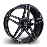 Marquee Wheels 18x8.0 et35 / 5x114.3/5x120 / cb74.1 Marquee Wheels M3764 18" 5x114.3/5x120 Black / Milled 37641881011412035GBM