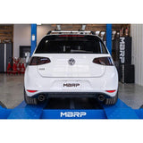 MBRP MBRP PRO Series VW Mk7 GTI 3" Cat Back Dual Exhaust System with CF Tips S46063CF