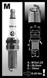 Brisk Brisk Silver Racing MR12S Spark Plug - Priced Each MR12S