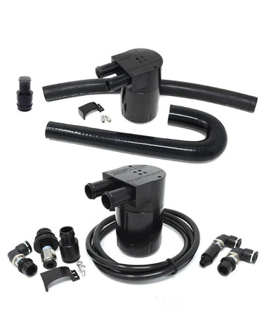 Burger Motorsports Burger Motorsport Dual Turbo Double Baffle Oil Catch Can Kit (Vacuum & Boost) - BMW / N54 / 135i / 335i / 535i