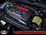 AWE Tuning 4.5" S-FLO Open Carbon Intake System AWE 4.5" S-FLO Carbon Fiber Intake | Audi 8V RS3/Mk3 TT-RS 2660-15048