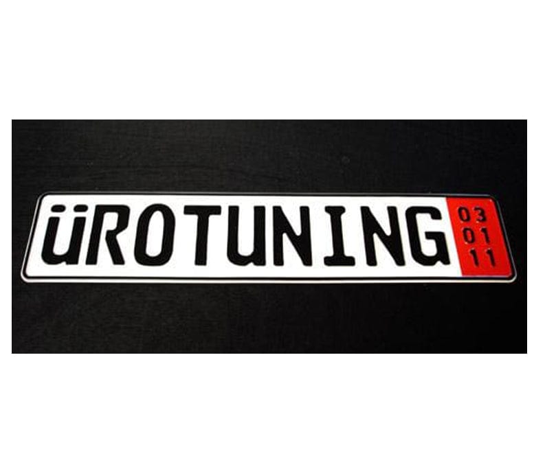 Urotuning Sticker UroTuning European License Plates