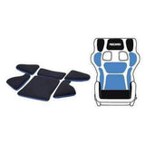Recaro Pad-Kit S for P 1300 GT Bottom Part (Set of 6 w/o Seat Cushion) - Blue | 7221389.A15NA