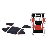 Recaro Pad-Kit L for P 1300 GT Bottom Part (Set of 5 w/o Seat Cushion) - Red | 7221390.A16NA