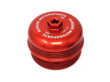 Burger Motorsports Anodized Red Burger Motorsports Billet Oil Filter Cap - BMW / N54 / N55 / S55 / N52 / N20 / N26 bms-oilcap-red