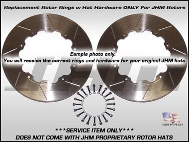 JHM - Front Rotors RINGS ONLY (JHM), Pair w/ Hat Hardware 321x30 for B5 S4, C5 A6, B7 A4 | JHM-321x30-RO