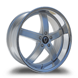 Marquee Wheels 20x9.0 et35 / 5x114.3 / cb73.1 Marquee Wheels M5330A 20" 5x114.3 Black / Machined/Stainless Lip 5330A209511435BMSS