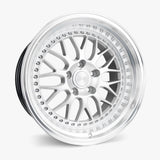 ESR Wheels 18x8.5 / 5x120 et30 / cb ESR Wheels SR1 18" 5x120 Hyper Silver w/ Machined Lip 88552030-SR01HS-ML