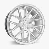 ESR Wheels 18x8.5 / 5x120 et35 / cb ESR Wheels SR12 18" 5x120 Hyper Silver w/ Machined Lip 88552035-SR12HS