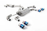 Milltek Resonated (Quieter) with Burnt Titanium Tips Milltek 3.15 Inch Valved Race System - VW / 2.0T / Mk7.5 / Golf R SSXVW654