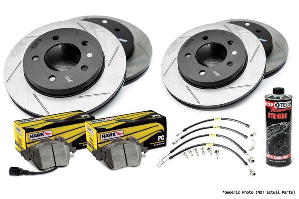 Mk4 Golf | Jetta 1.8T | VR6 | Stoptech Slotted Rotor Kit with Pads