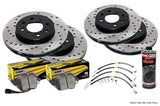 Mk1 TT 180 | Stoptech Cross Drilled Rotor Kit with Pads