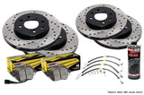 Stoptech Stoptech Cross Drilled Rotor Kit with Pads | B6 Audi A4 1.8T
