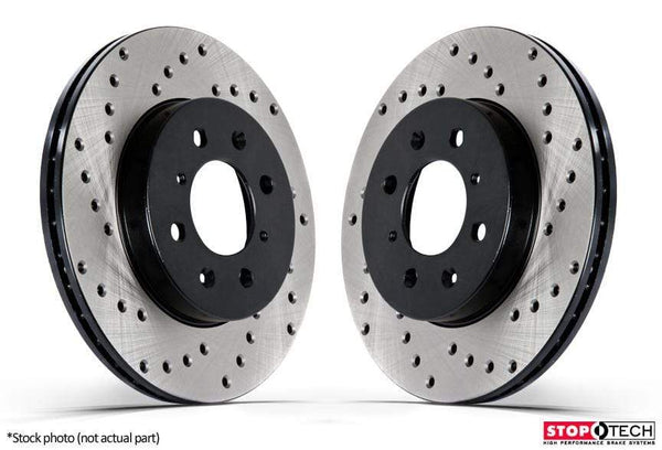 Rear Stoptech Cross Drilled Rotors - Set of 2 Rotors (282x12mm) | 128.33099L-R