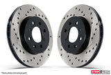 Front Stoptech Cross Drilled Rotors - Set of 2 Rotors (345x30mm) | Mk5 Golf R32 | Mk6 Golf R | 128.33112R-L