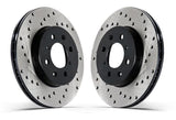 Front Stoptech Cross Drilled Rotors - Set of 2 Rotors   (345x30mm) Audi S4/A5/S5/A6/A7/Q5/Q7 | Porsche Macan | 128.33138L-R