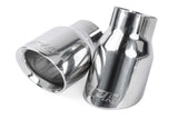 APR Double-Walled 3.5" Slash-Cut Tips (Polished Silver) - Set of 2 | TPK0006