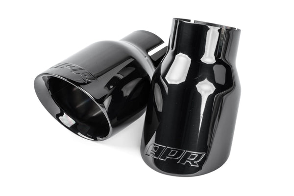 APR Double-Walled 3.5" Slash-Cut Tips (Diamond Black) - Set of 2 | TPK0008