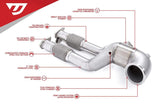 Unitronic Unitronic High-Flow Performance Downpipe | Audi 8V.2 RS 3 and 8S TT RS 2.5TFSI EVO (DAZA)