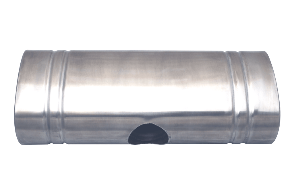 XForce 304 Stainless Steel Oval Muffler 8"x 5" x 24" East West Center 3 ...