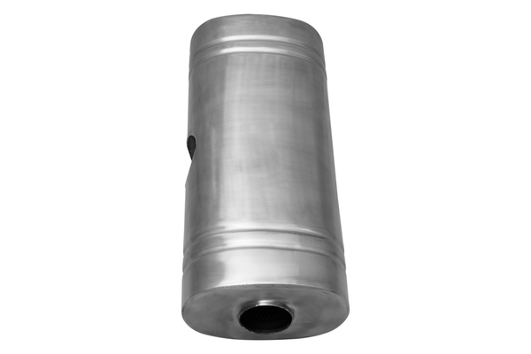 XForce 304 Stainless Steel Oval Muffler 8"x 5" x 24" East West Center 3 ...